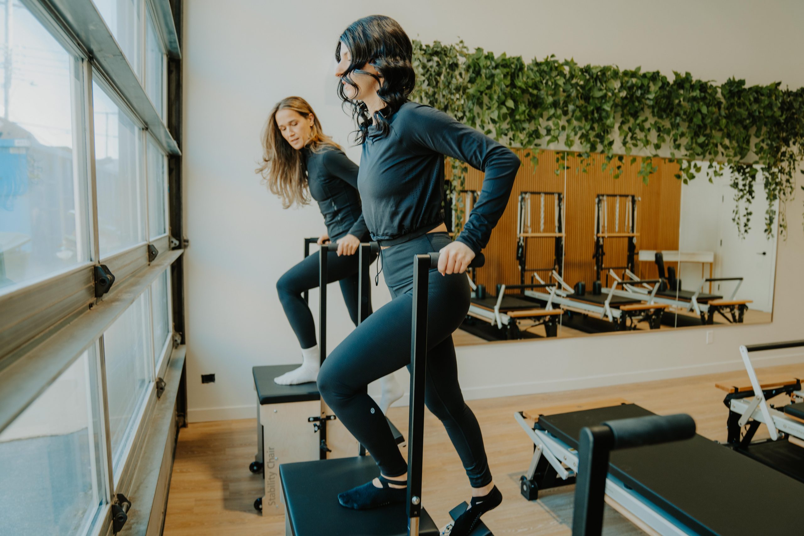 Rise Pilates Royalmount reformer pilates studio Montreal, Private, duo and group reformer pilates classes, Sofia Tzortzis