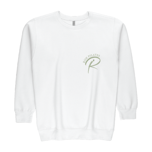 unisex fleece creeneck rise pilates
